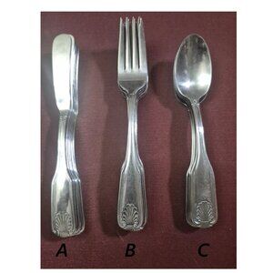 Winco 18-8 Stainless Toulouse Pattern Shell Sold per 6 Piece Lot